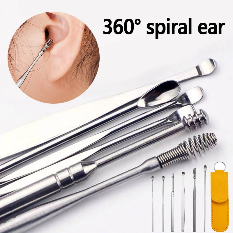 Ear Cleaner Wax Removal Tools Earpick Sticks Earwax Remover Curette Ear Pick Cleaning Cleanser Spoon Earpick With Storage case
Ear Cleaner Wax Removal Tools Earpick Sticks Earwax Remover Curette Ear Pick Cleaning Cleanser Spoon Earpick With Storage case