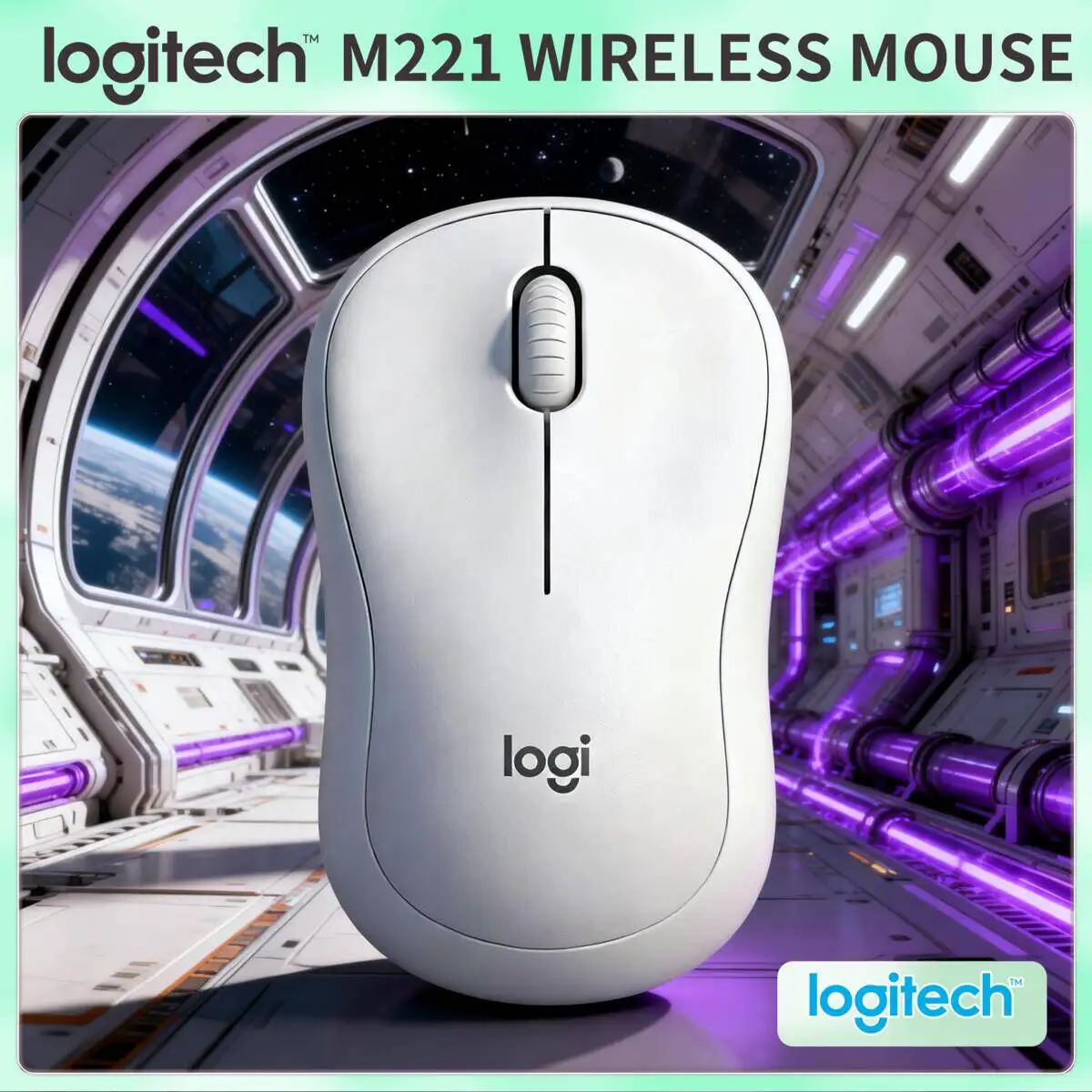 Logitech M221 2.4GHz Silent Wireless Mouse, 1000 DPI High-Definition Sensor, Compact Design, USB Nano Receiver, Suitable for Off
Logitech M221 2.4GHz Silent Wireless Mouse, 1000 DPI High-Definition Sensor, Compact Design, USB Nano Receiver, Suitable for Off