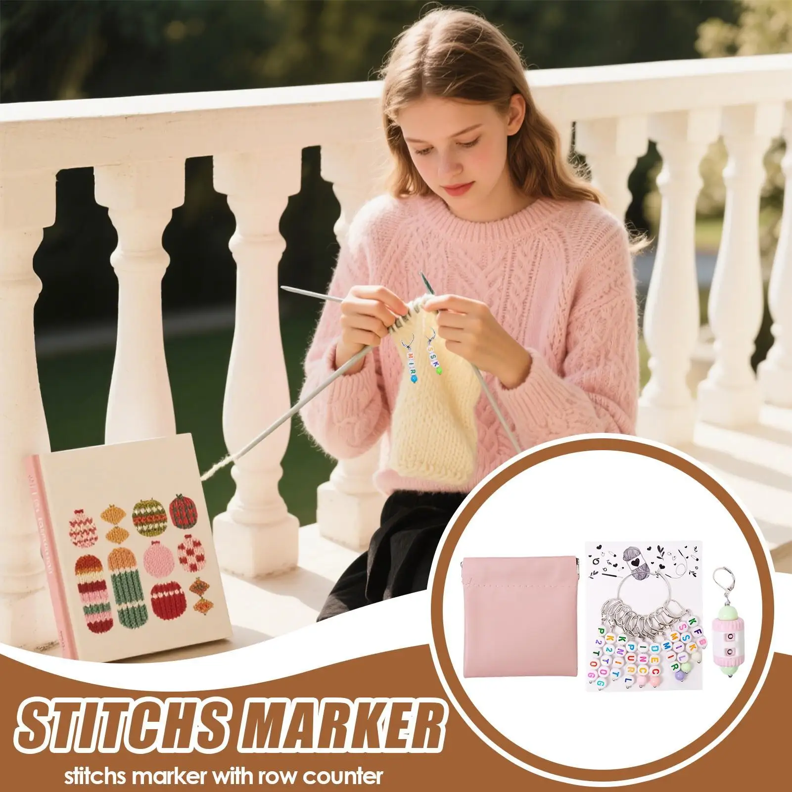 Художественные маркеры для вязания, маркеры для плетения крючком со счетчиком рядов, английские буквы или пронумерованный инструмент для блокировки, съемный для рукоделия
Художественные маркеры для вязания, маркеры для плетения крючком со счетчиком рядов, английские буквы или пронумерованный инструмент для блокировки, съемный для рукоделия