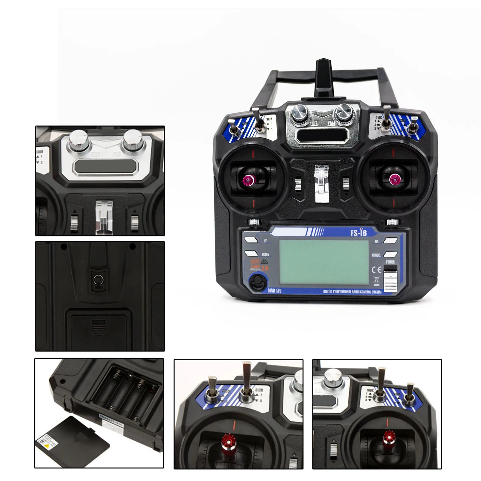 2.4GHz 6CH Radio System Transmitter for RC Helicopter Glider with Receiver RC Model Remote Controller
2.4GHz 6CH Radio System Transmitter for RC Helicopter Glider with Receiver RC Model Remote Controller