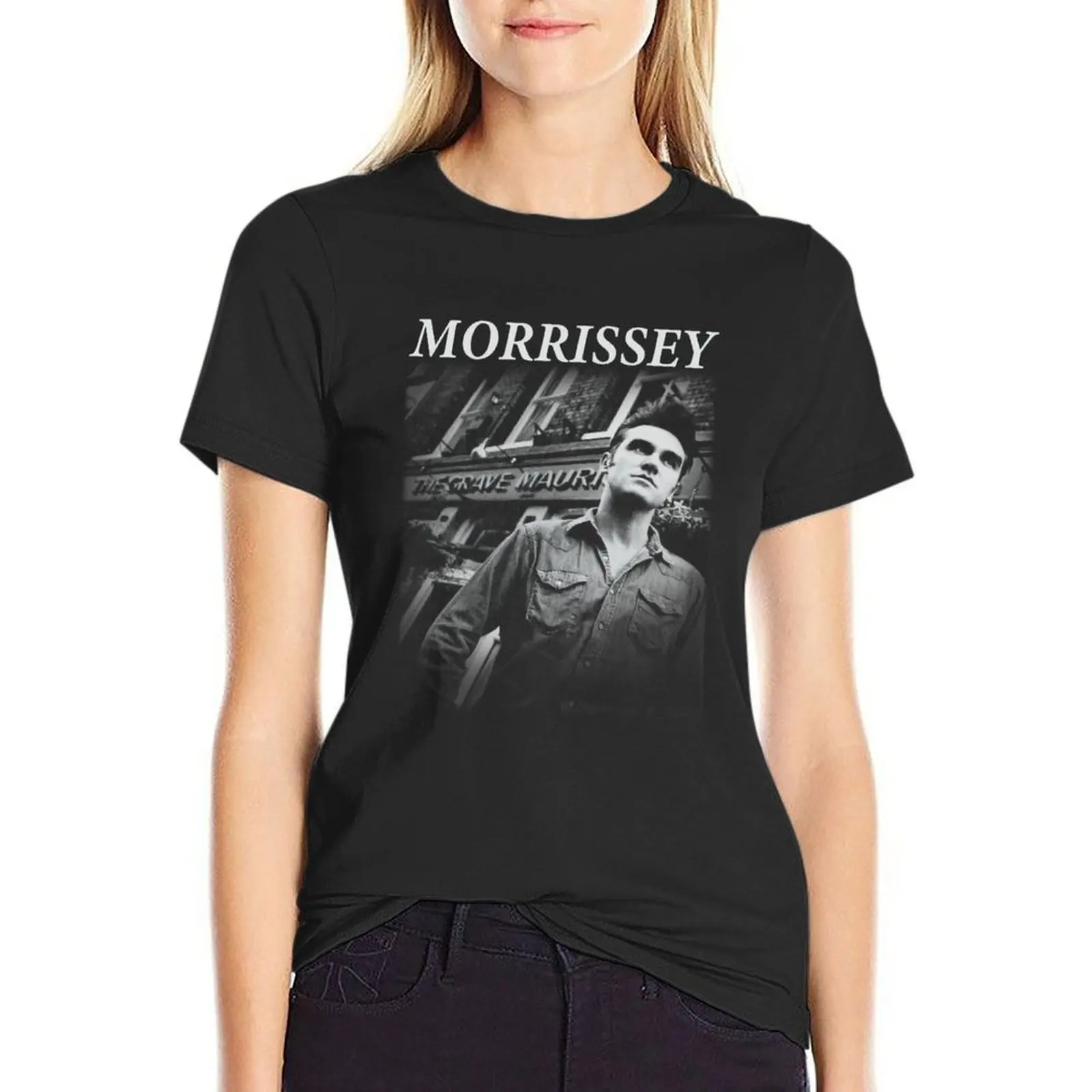 Mórríssey Black Vintage T-Shirt summer top sports fans tees designer clothes Women luxury
Mórríssey Black Vintage T-Shirt summer top sports fans tees designer clothes Women luxury