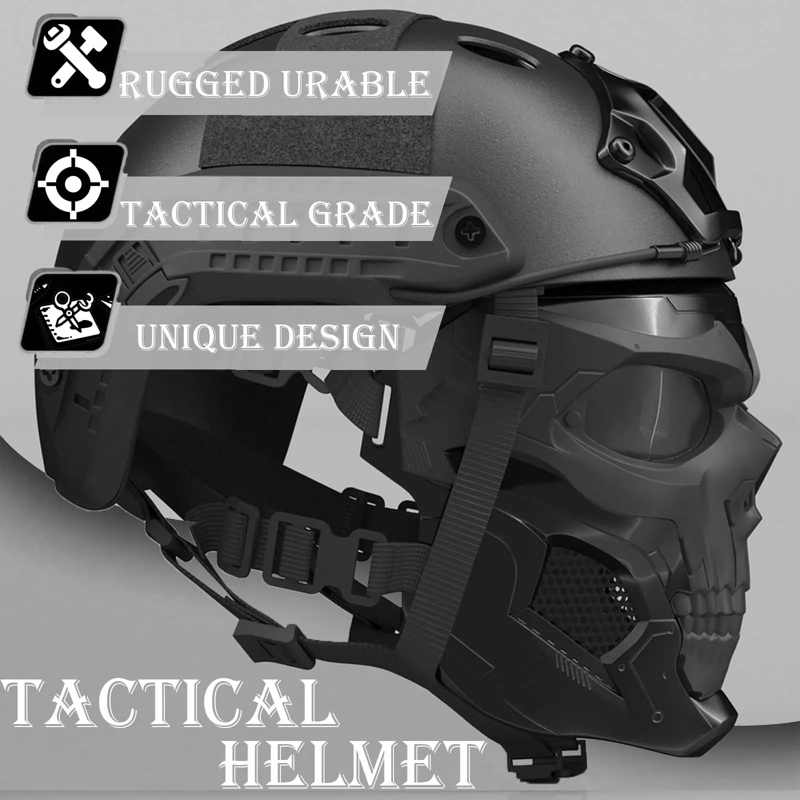Airsoft Fast Helmet Set Tactical Paintball Helmet With Military Headset and Mask Memory Foam Protective Pad Adjustable Size
Airsoft Fast Helmet Set Tactical Paintball Helmet With Military Headset and Mask Memory Foam Protective Pad Adjustable Size