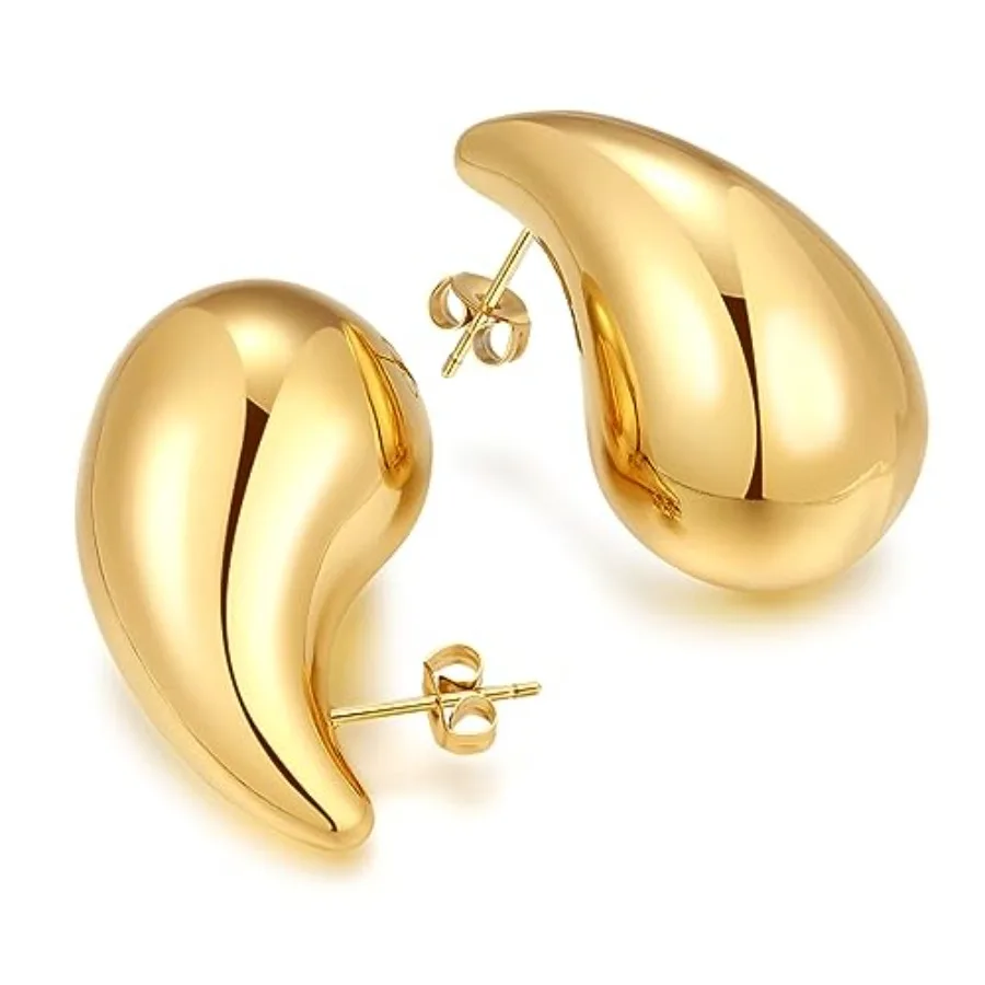 316L Surgical Steel Teardrop Chunky Hoop Earrings Dupes for Women Waterdrop Earrings Lightweight Hypoallergenic Designer Dupe E
316L Surgical Steel Teardrop Chunky Hoop Earrings Dupes for Women Waterdrop Earrings Lightweight Hypoallergenic Designer Dupe E