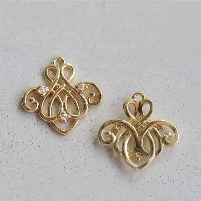 1PCS 16x16mm 14K Gold Color Micro-Inlaid Zircon Retro Palace Style Pendant DIY Jewelry Accessories
1PCS 16x16mm 14K Gold Color Micro-Inlaid Zircon Retro Palace Style Pendant DIY Jewelry Accessories