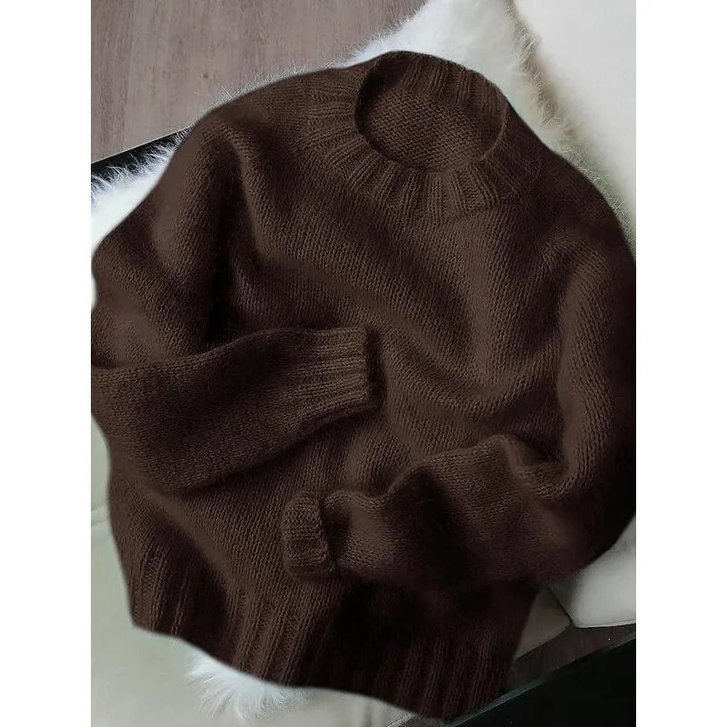Laid-back Style Soft Wool Knit Sweater Women's Fashion Spring Collection Comfortable Fit Casual Wear Knitted Top
Laid-back Style Soft Wool Knit Sweater Women's Fashion Spring Collection Comfortable Fit Casual Wear Knitted Top