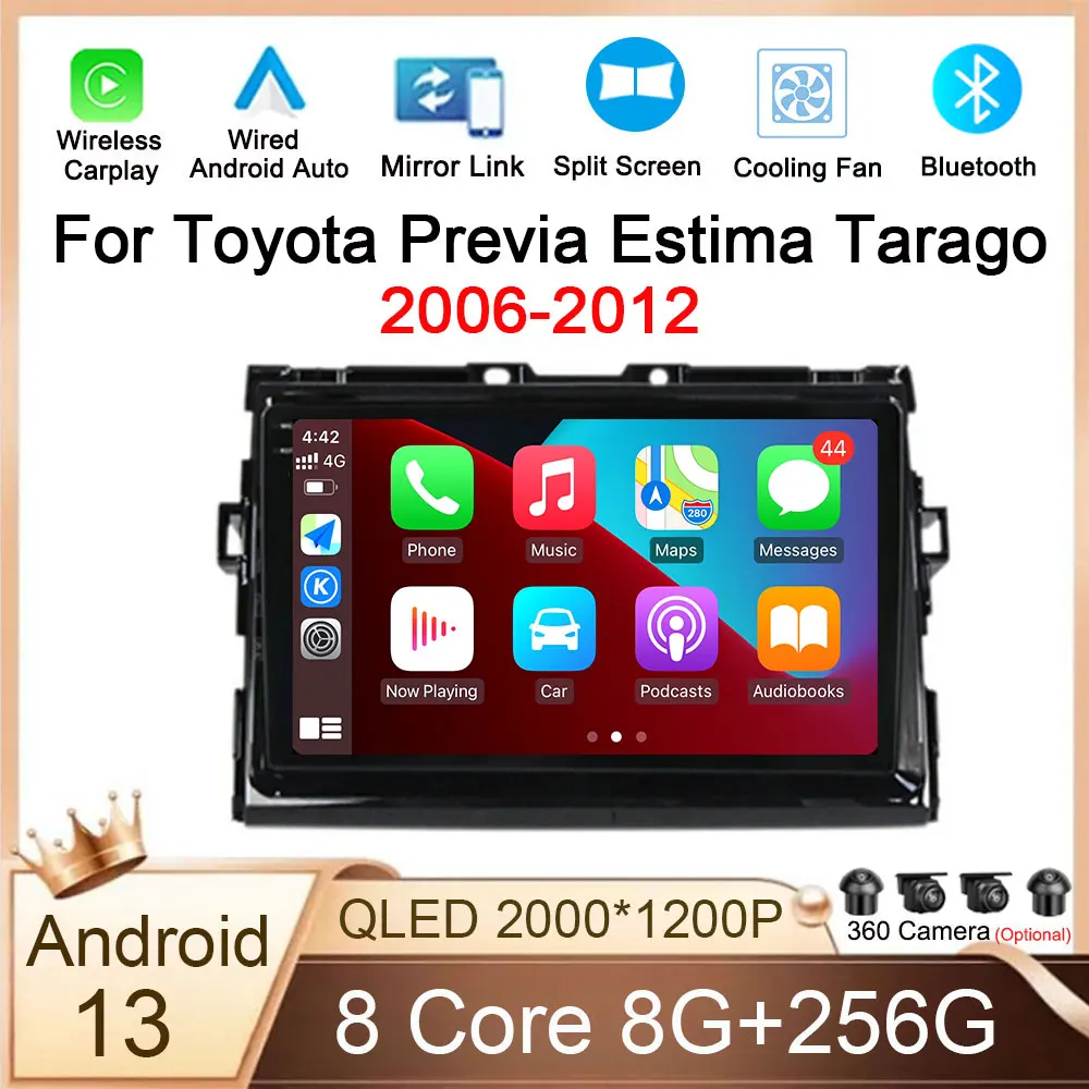 For Toyota Previa Estima Tarago 2006-2012 Car Radio Carplay Auto 4G Sim WiFi DSP RDS BT Stereo Multimedia Video Android 13 GPS
For Toyota Previa Estima Tarago 2006-2012 Car Radio Carplay Auto 4G Sim WiFi DSP RDS BT Stereo Multimedia Video Android 13 GPS