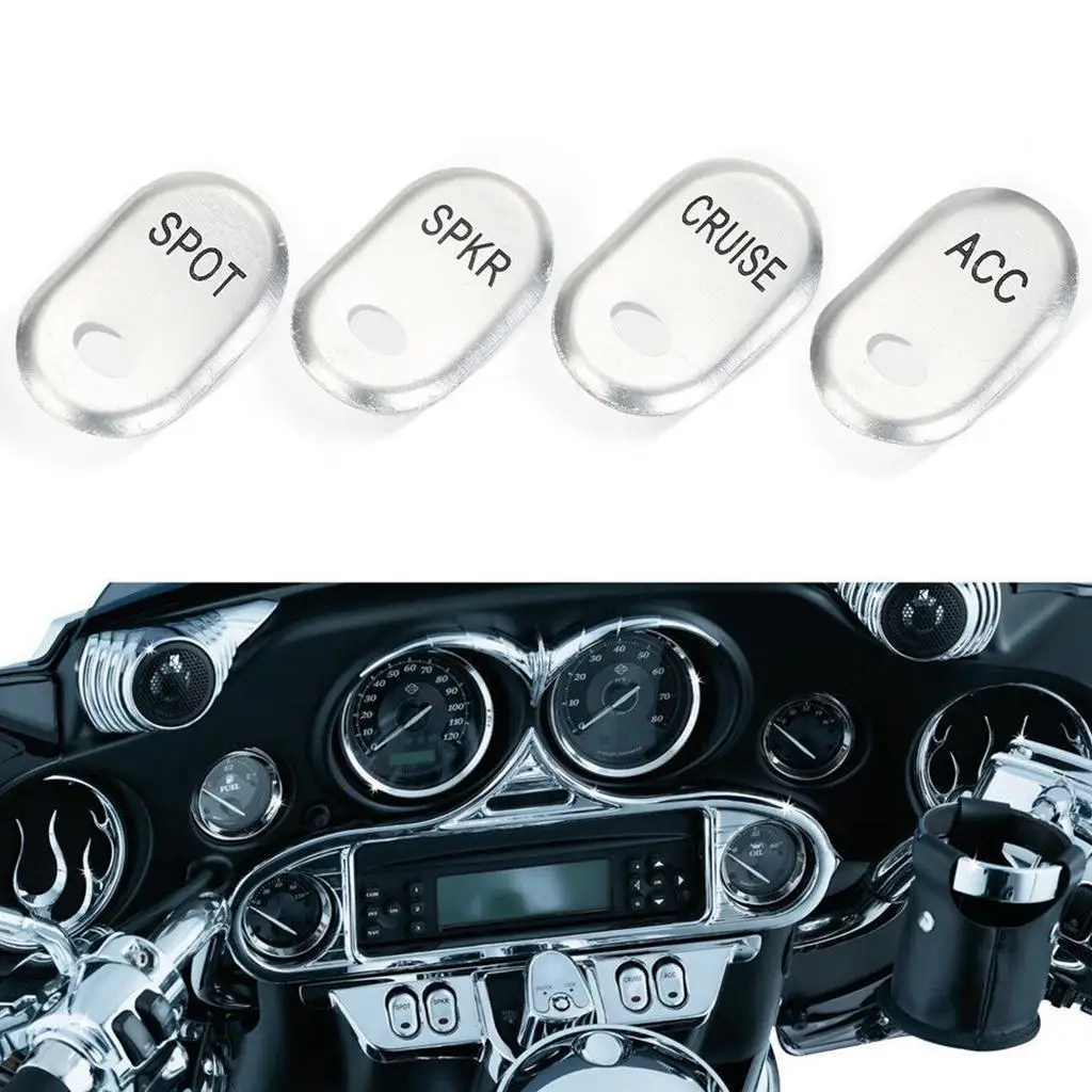 Stainless Rocker Switch Cover Set Chrome Finish Motorcycle Panel Replacement for FLTRU 2011 2013
Stainless Rocker Switch Cover Set Chrome Finish Motorcycle Panel Replacement for FLTRU 2011 2013