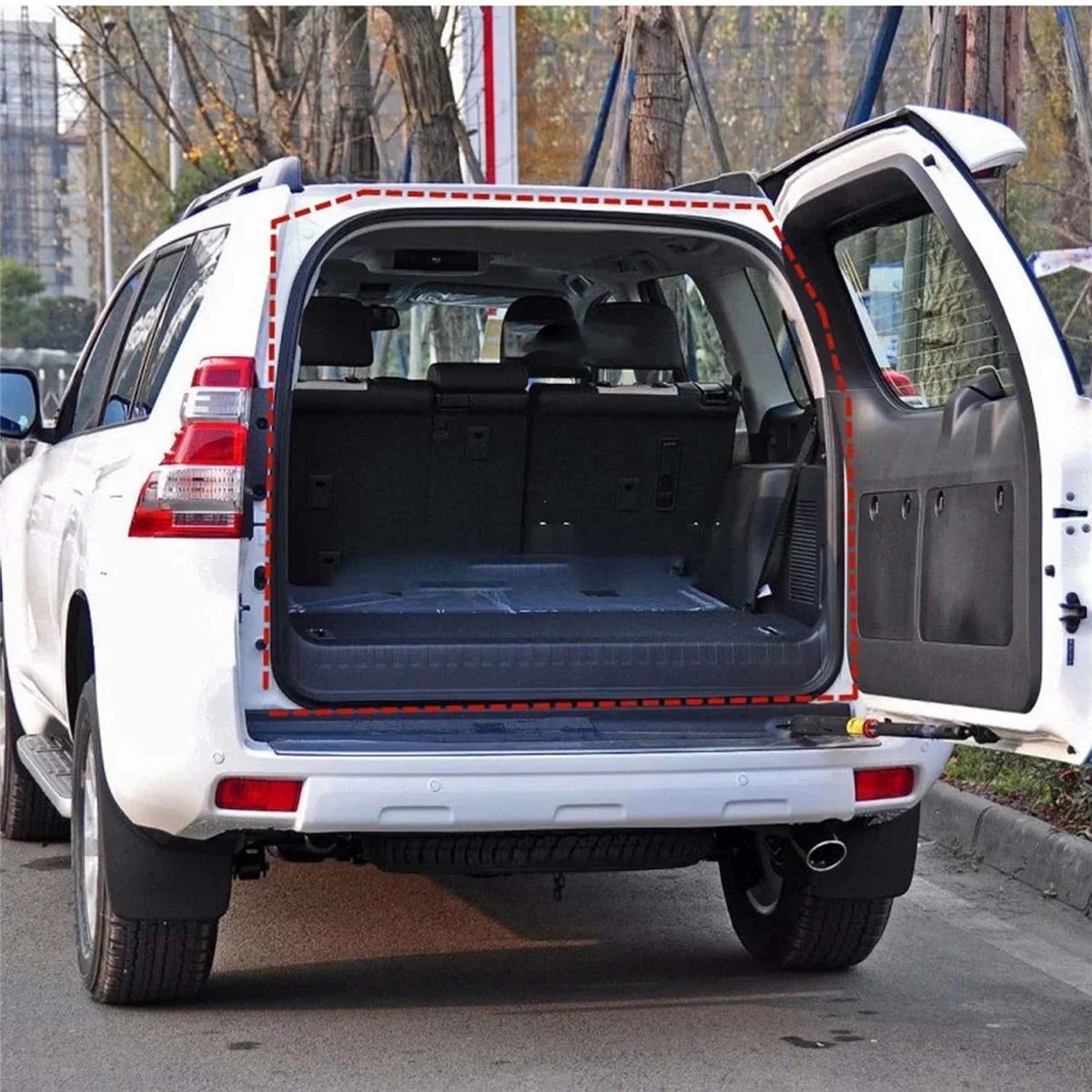 1 Pcs Rubber Black Car Rear Trunk Tailgate Seal Strip for Toyota Land Cruiser Prado 120 LC120
1 Pcs Rubber Black Car Rear Trunk Tailgate Seal Strip for Toyota Land Cruiser Prado 120 LC120