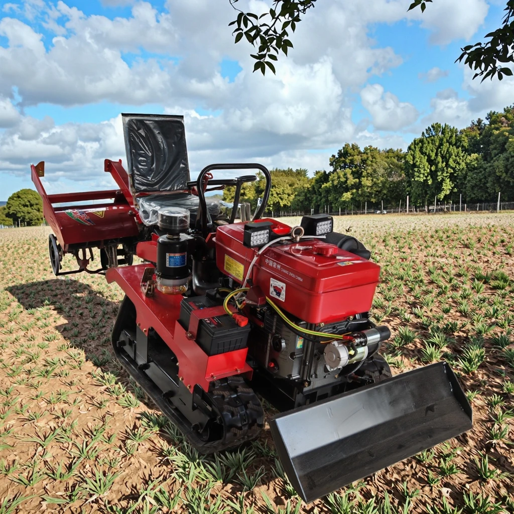 Factory Price Tractor, Mini Tracked Tiller, Agricultural Four-wheel Seeding Rotary Tillage Tractor
Factory Price Tractor, Mini Tracked Tiller, Agricultural Four-wheel Seeding Rotary Tillage Tractor