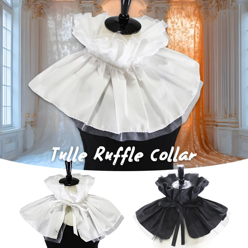 Women Vintage Mesh Neck Ruff Retro Court Drama Tulle Ruffle Collar Victorian Renaissance Halloween Cosplay Costume Clown Choker
Women Vintage Mesh Neck Ruff Retro Court Drama Tulle Ruffle Collar Victorian Renaissance Halloween Cosplay Costume Clown Choker