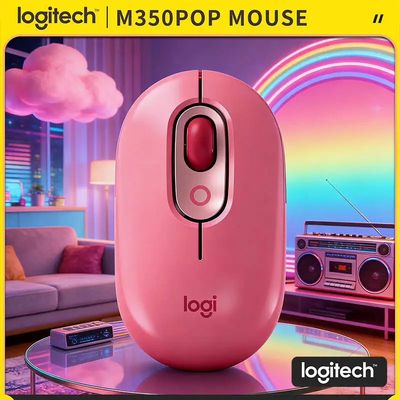Logitech M350 POP-мышь, высокоточная, 1000 точек на дюйм, Bluetooth, USB, бесшумная сенсорная мышь для настольного ноутбука, путешествий домой
Logitech M350 POP-мышь, высокоточная, 1000 точек на дюйм, Bluetooth, USB, бесшумная сенсорная мышь для настольного ноутбука, путешествий домой