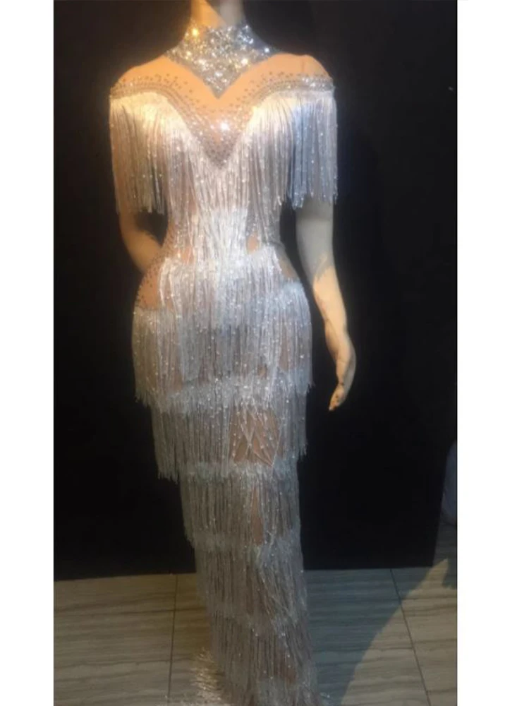High Quality Hot Diamond Tassel Elastic Long Dress 2024 New Fashion Custom Women'S Clothing
High Quality Hot Diamond Tassel Elastic Long Dress 2024 New Fashion Custom Women'S Clothing