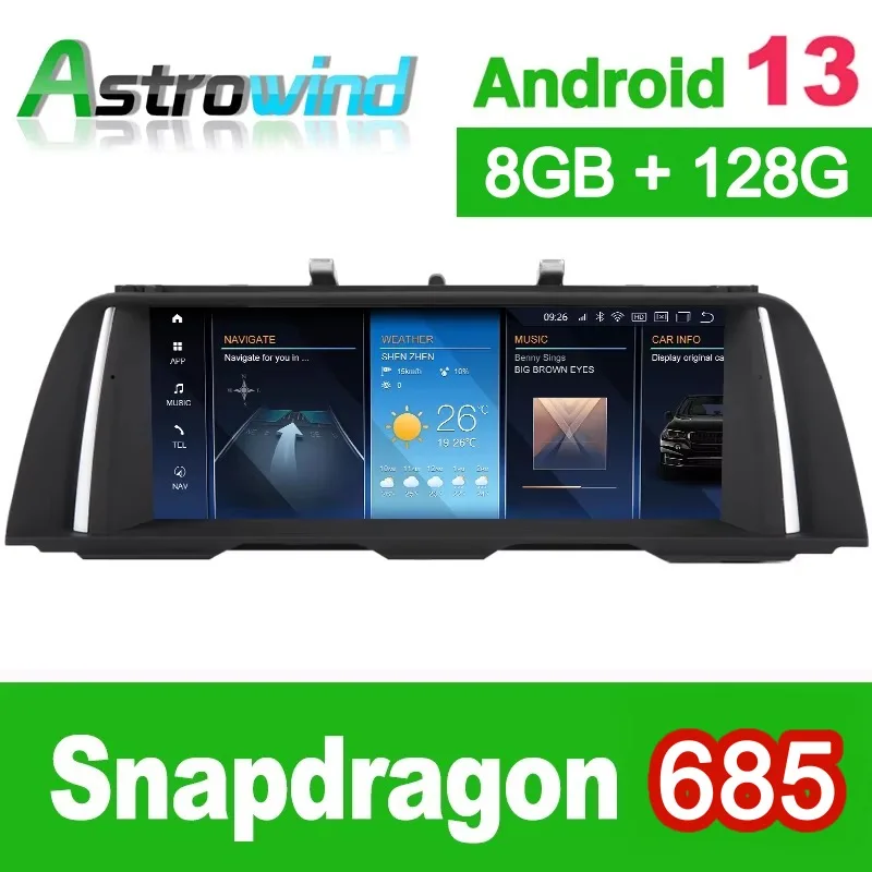 12.5" 8G RAM 256G ROM Android 13 Car Audio Video Media Stereo GPS ForBMW 5 Series F10 F11 2011 2012 2013 2014 2015 2016 NBT CIC
12.5" 8G RAM 256G ROM Android 13 Car Audio Video Media Stereo GPS ForBMW 5 Series F10 F11 2011 2012 2013 2014 2015 2016 NBT CIC