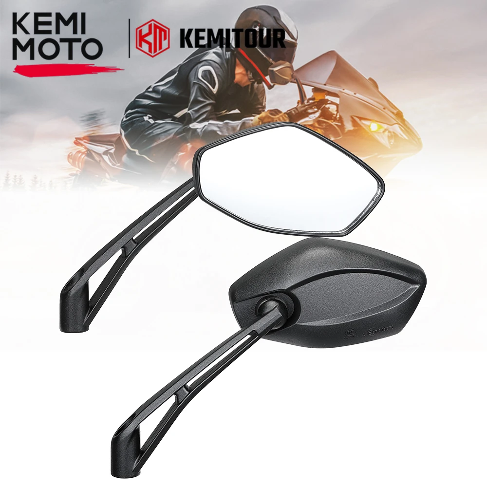 Emark Motorcycle Side Mirrors Universal Rearview Mirrors with 7/8'' Clamp Mirrors with 10mm 8mm Screws for Motorbike ATV Scooter
Emark Motorcycle Side Mirrors Universal Rearview Mirrors with 7/8'' Clamp Mirrors with 10mm 8mm Screws for Motorbike ATV Scooter