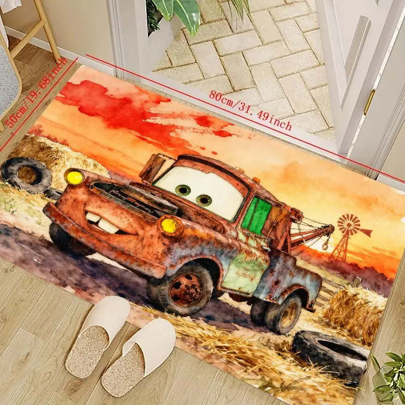 1PC Vintage Tow Truck Cartoon Mat for Home Entrance, Colorful Rustic Design Floor Rug for Living Room, Kids Bedroom, and Play Ar
1PC Vintage Tow Truck Cartoon Mat for Home Entrance, Colorful Rustic Design Floor Rug for Living Room, Kids Bedroom, and Play Ar