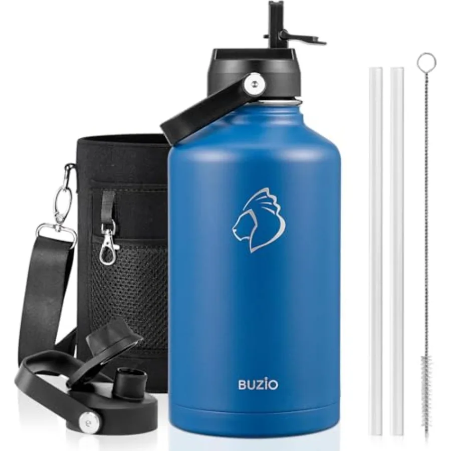 Vacuum Insulated Stainless Steel Water Bottle Cold for 48 Hrs/Hot for 24 Hrs,64oz Double Walled Wide Mouth Sports Drink Flask w
Vacuum Insulated Stainless Steel Water Bottle Cold for 48 Hrs/Hot for 24 Hrs,64oz Double Walled Wide Mouth Sports Drink Flask w