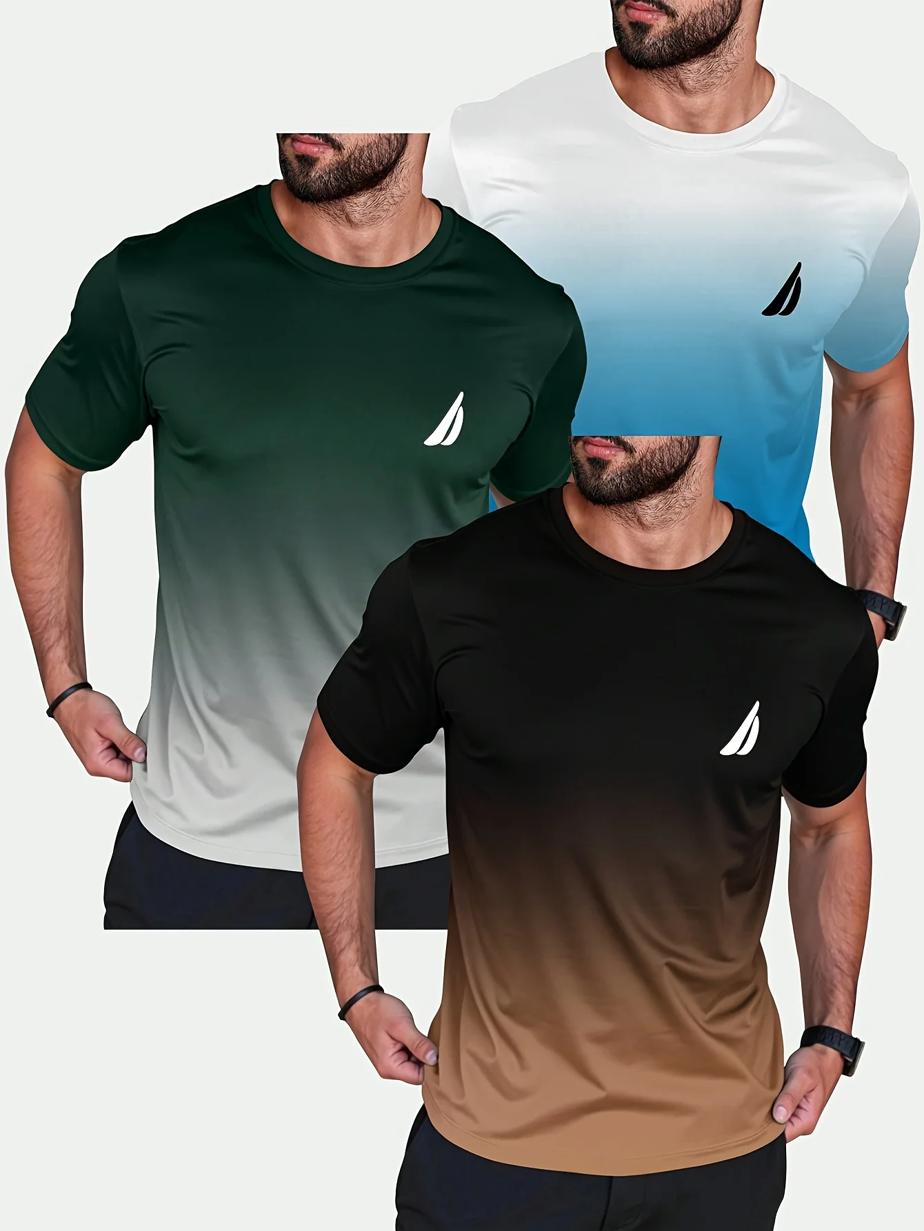 3PCS Adult Summer Gradient Casual T-Shirt Lightweight Quick Drying Sports Short Sleeve Suitable for Ordinary Plus Size
3PCS Adult Summer Gradient Casual T-Shirt Lightweight Quick Drying Sports Short Sleeve Suitable for Ordinary Plus Size