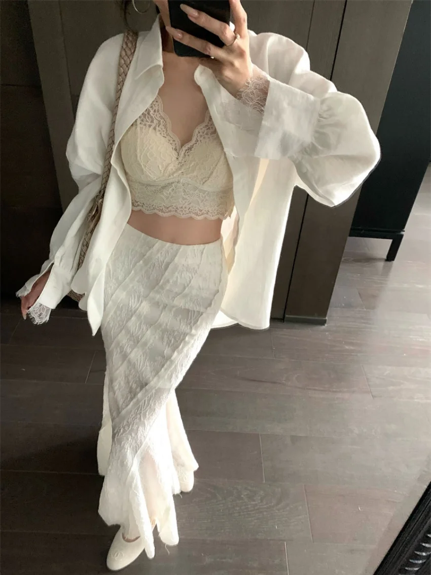 Alien Kitty Office Lady Chic Sets Women Elegant Daily Slim Solid Shirts 2025 Mermaid Skirts Work Wear New Summer Straight Pants
Alien Kitty Office Lady Chic Sets Women Elegant Daily Slim Solid Shirts 2025 Mermaid Skirts Work Wear New Summer Straight Pants