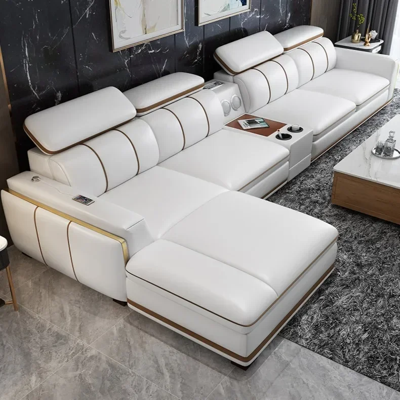 Modern simple intelligent sofa combination complete furniture Nordic sofa first layer cowhide
Modern simple intelligent sofa combination complete furniture Nordic sofa first layer cowhide