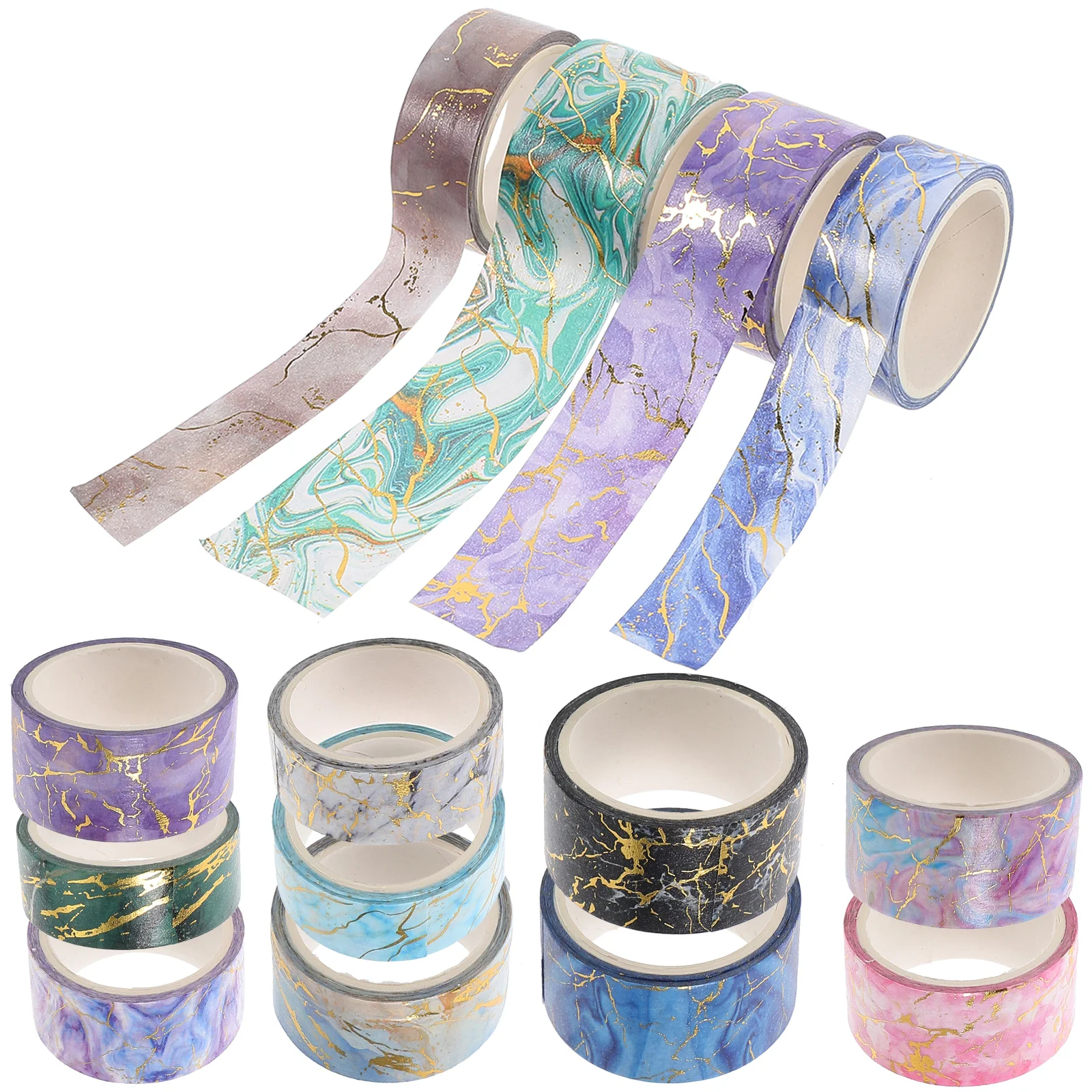 14 Rolls Pocket Tape Decorative Marble Washi Colored Crafts Sticker Japanese Paper for Journal
14 Rolls Pocket Tape Decorative Marble Washi Colored Crafts Sticker Japanese Paper for Journal