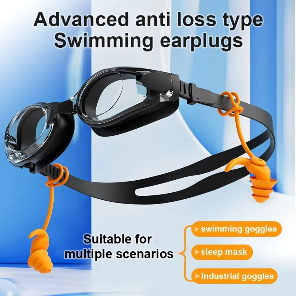 1 Pair New Silicone Swimming Earplugs Waterproof Noise Reduction Ear Plugs With Rope Anti-noise Sleeping Earplugs Diving
1 Pair New Silicone Swimming Earplugs Waterproof Noise Reduction Ear Plugs With Rope Anti-noise Sleeping Earplugs Diving
