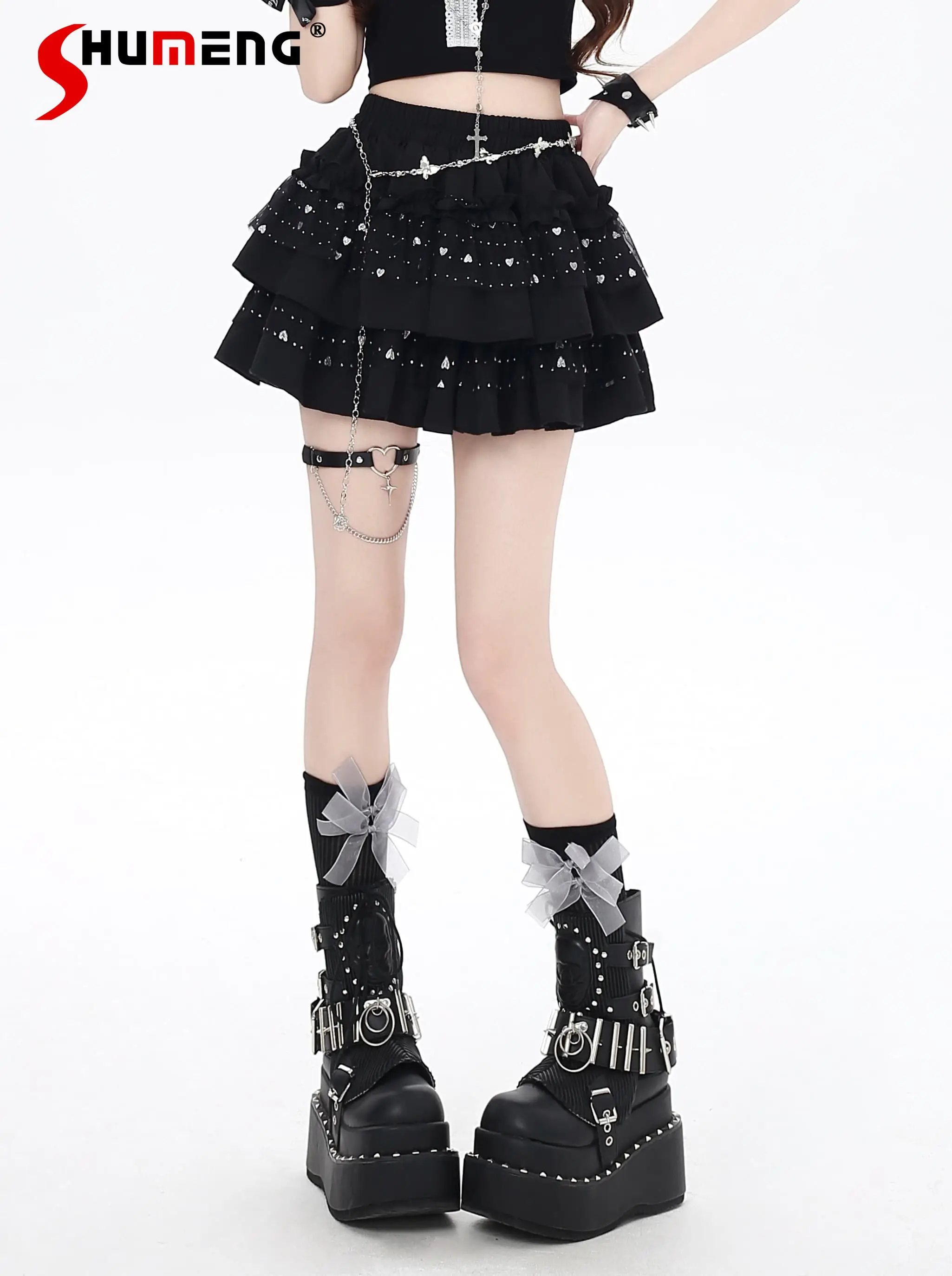 Original Subculture Sweet Cool Hot Girl Y2K Cake Skirts Elastic High Waist A-line Star Sequins Fluffy Mini Skirt Women Summer
Original Subculture Sweet Cool Hot Girl Y2K Cake Skirts Elastic High Waist A-line Star Sequins Fluffy Mini Skirt Women Summer