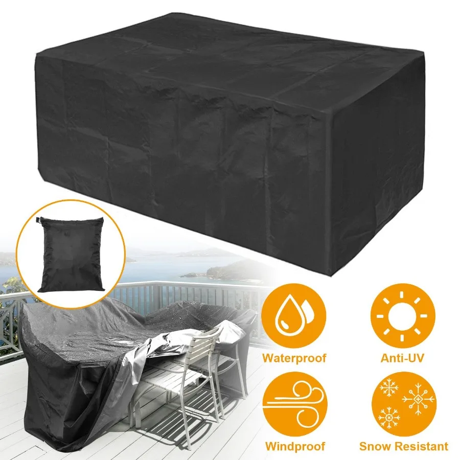 210D Waterproof Outdoor Furniture Cover Windproof Dustproof Patio Furniture Protector Oxford Cloth Garden 66.92x37.00x27.55 inc
210D Waterproof Outdoor Furniture Cover Windproof Dustproof Patio Furniture Protector Oxford Cloth Garden 66.92x37.00x27.55 inc