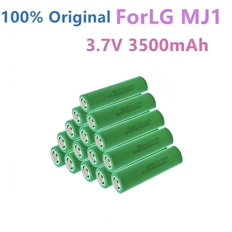 3.7V 3500mAh 18650 MJ1 Original Rechargeable Lithium Battery - Perfect for Powering Flashlights
3.7V 3500mAh 18650 MJ1 Original Rechargeable Lithium Battery - Perfect for Powering Flashlights