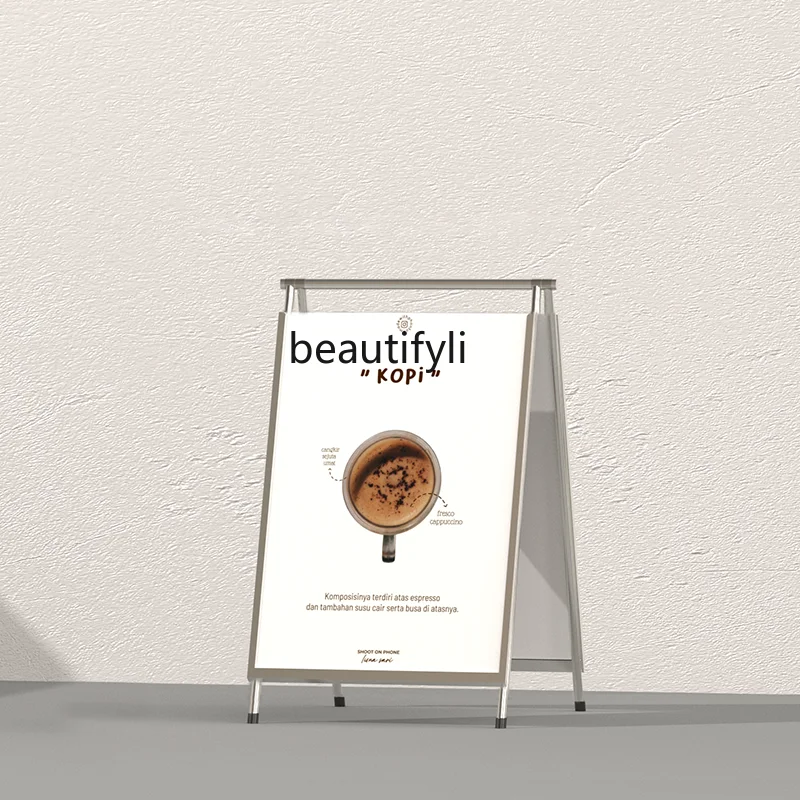 Poster display stand, simple outdoor floor-to-ceiling vertical coffee shop billboard customization
Poster display stand, simple outdoor floor-to-ceiling vertical coffee shop billboard customization