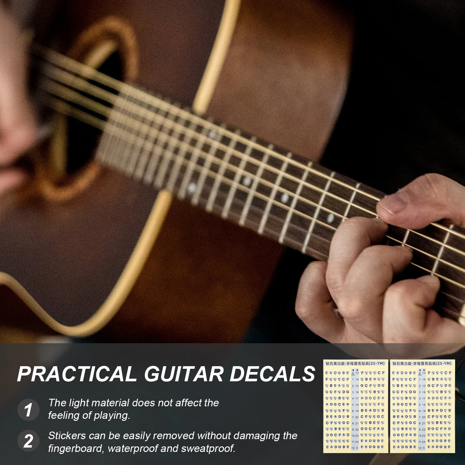 2 Pcs Guitar Scales Sticker Finger Board Fretboard Labels Stickers Number Trainer Pvc for Markers
2 Pcs Guitar Scales Sticker Finger Board Fretboard Labels Stickers Number Trainer Pvc for Markers