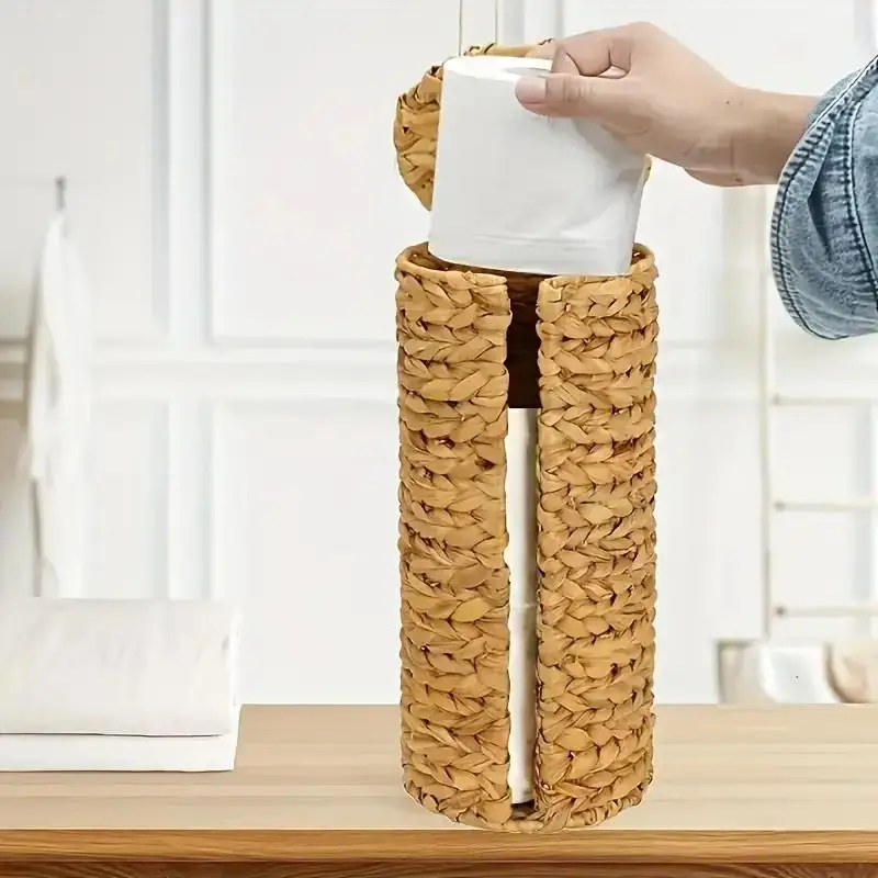 New Retro Style Woven Basket Toilet Paper Storage Basket Fashion Decorative Storage Rack Bathroom Storage Box
New Retro Style Woven Basket Toilet Paper Storage Basket Fashion Decorative Storage Rack Bathroom Storage Box