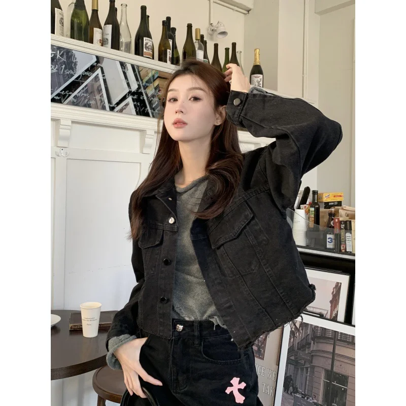 ZOUXO Denim Jacket Women 2024 Spring Autumn Kpop Loose Vintage Black Jacket Short Jeans Coat
ZOUXO Denim Jacket Women 2024 Spring Autumn Kpop Loose Vintage Black Jacket Short Jeans Coat