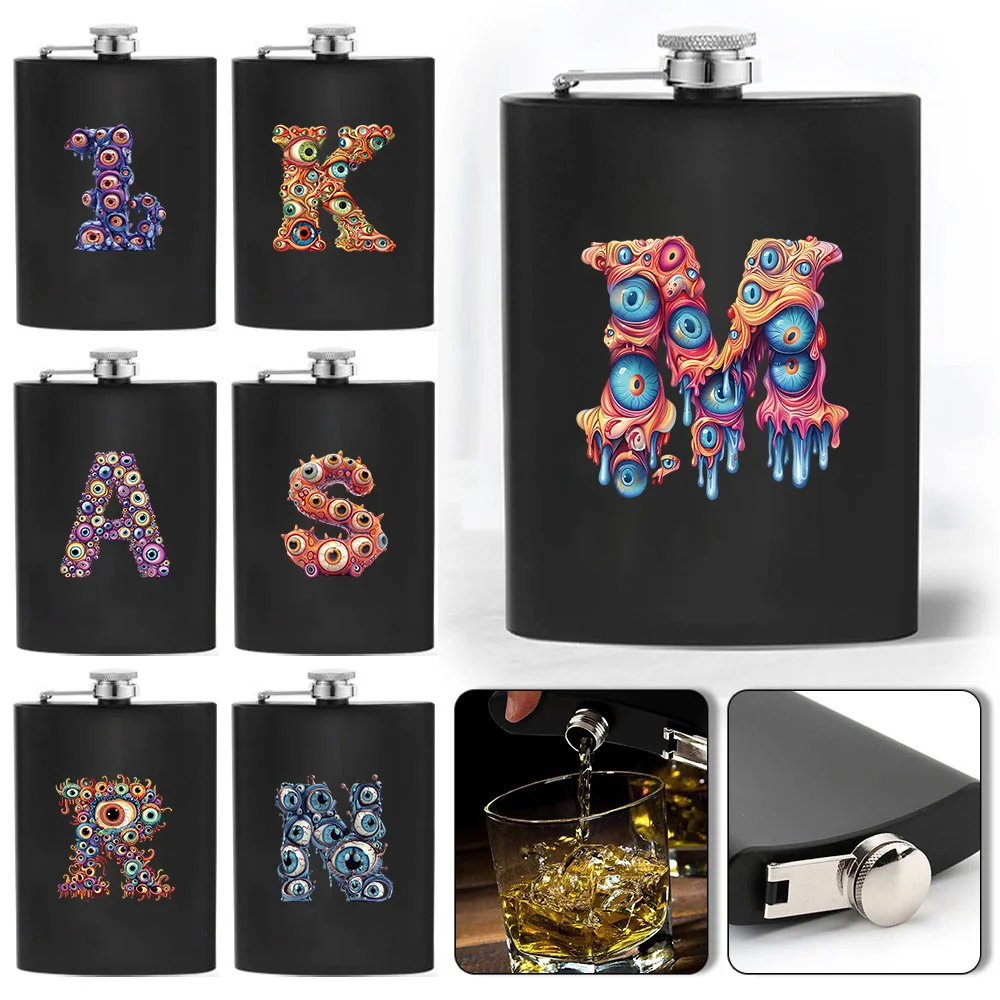 Black Stainless Steel Waist Flask Outdoor Travel Bottle Strong Seal Portable Pocket Flask Ideal Gift Eyelets Letters Pattern
Black Stainless Steel Waist Flask Outdoor Travel Bottle Strong Seal Portable Pocket Flask Ideal Gift Eyelets Letters Pattern