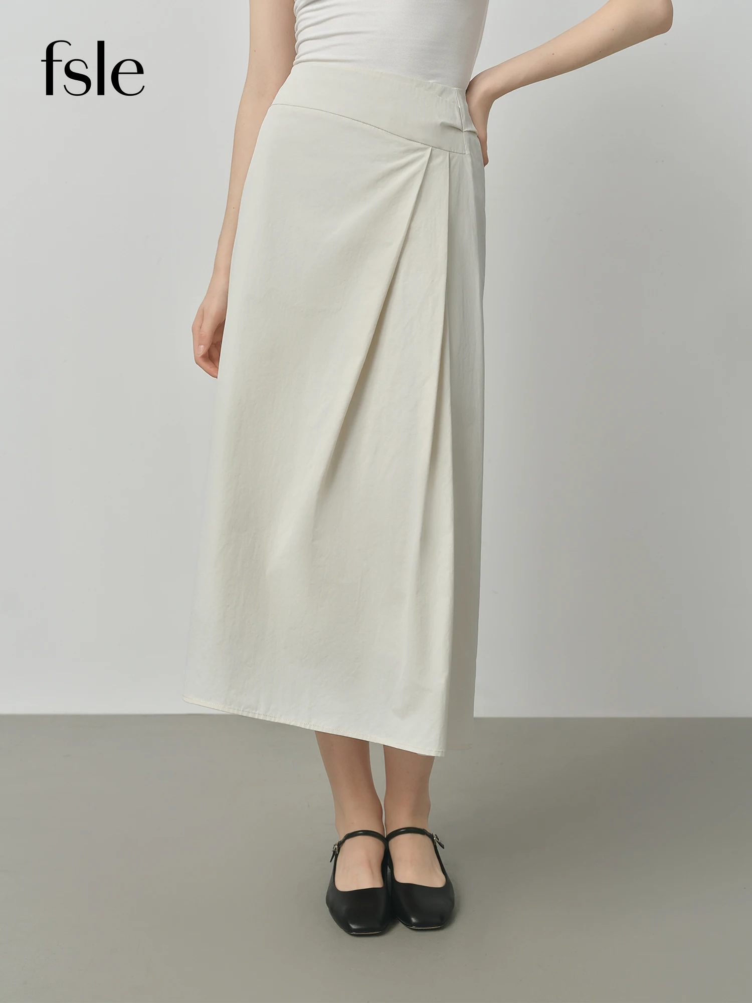 FSLE 2025 Women's High Waist A-Line Skirt - Irregular Hem Office Elegant Long Midi Autumn Textured Design with Loose Fit
FSLE 2025 Women's High Waist A-Line Skirt - Irregular Hem Office Elegant Long Midi Autumn Textured Design with Loose Fit