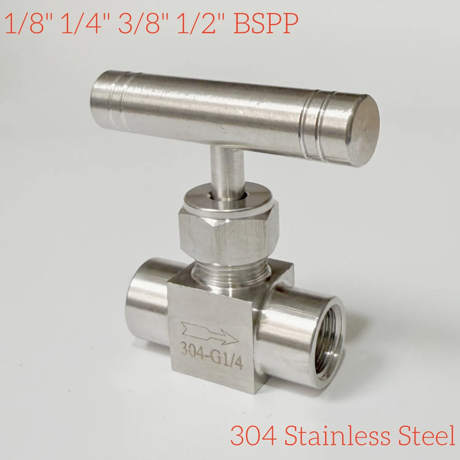 1/8 "1/4" 3/8 "1/2" BSPP внутренняя резьба из нержавеющей стали 304, прямой игольчатый клапан, регулирующий клапан потока, вода, газ, масло
1/8 "1/4" 3/8 "1/2" BSPP внутренняя резьба из нержавеющей стали 304, прямой игольчатый клапан, регулирующий клапан потока, вода, газ, масло