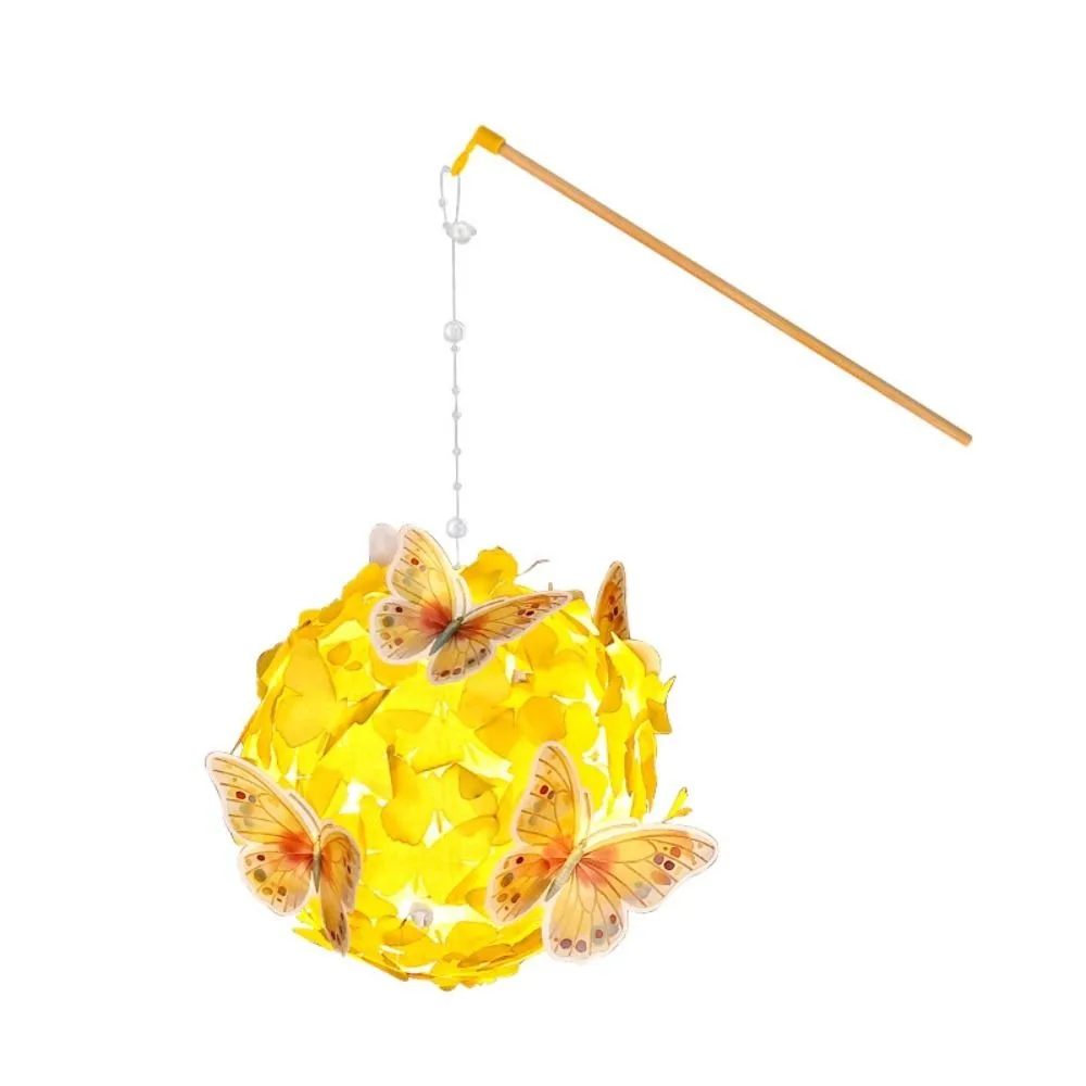 Spherical Shape Butterfly Lantern Soft Luminous Light Long Wooden Pole DIY Craft Kit Pearl Tassel Pendant Warm Glow
Spherical Shape Butterfly Lantern Soft Luminous Light Long Wooden Pole DIY Craft Kit Pearl Tassel Pendant Warm Glow