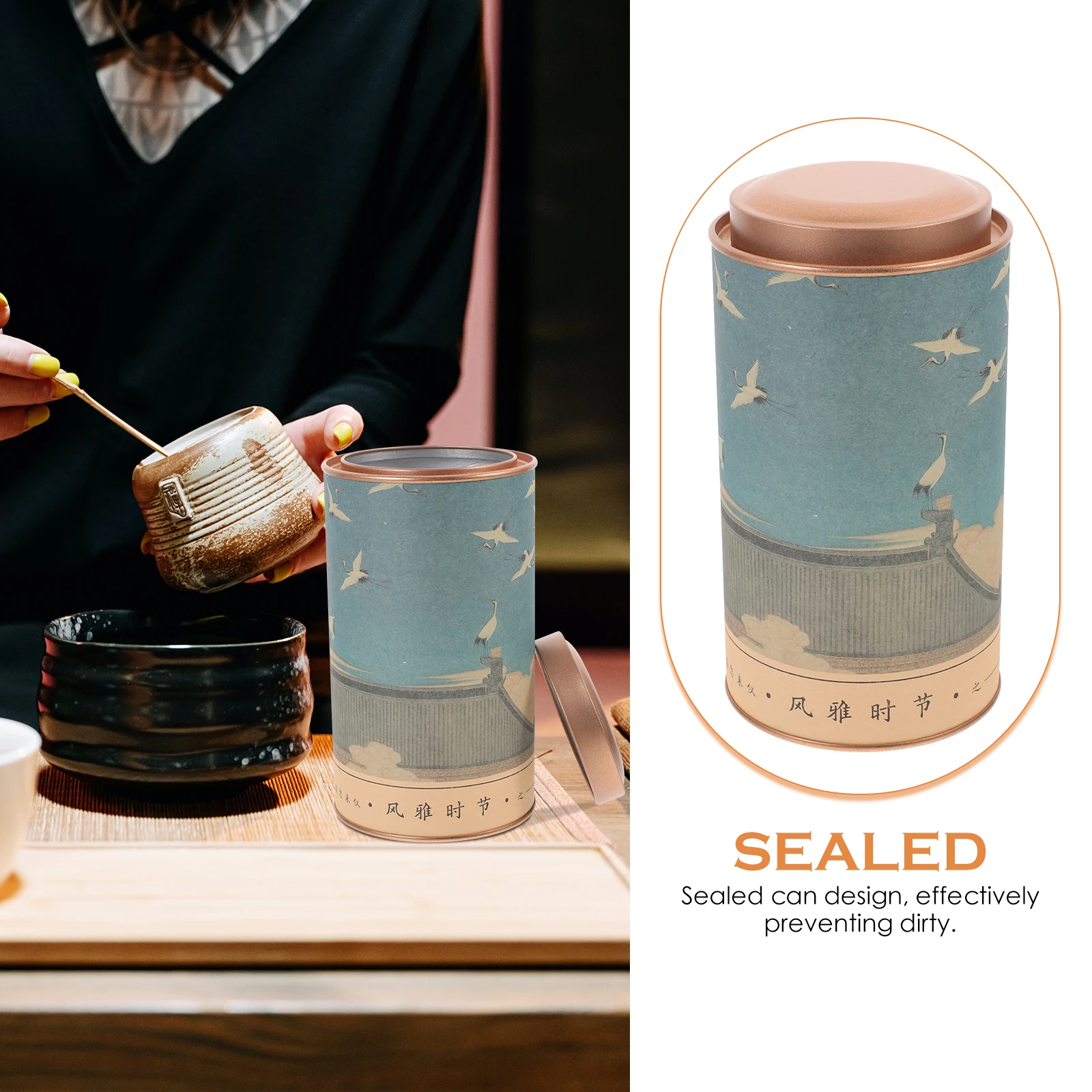 2pcs Tea Canisters Airtight Tinplate Storage Can Coffee Bean Jar Container Metal Storage Container Wide Mouth Dry Food
2pcs Tea Canisters Airtight Tinplate Storage Can Coffee Bean Jar Container Metal Storage Container Wide Mouth Dry Food
