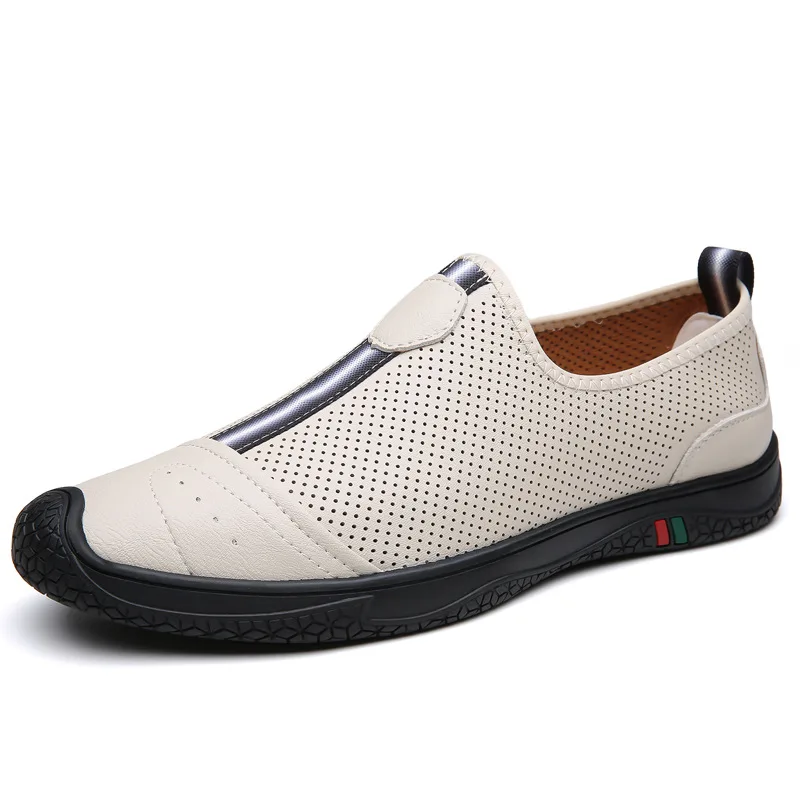 Лето-Осенняя новинка 202, мужская повседневная обувь с круглым носком, легкие деловые однотонные кожаные сандалии для мужчин, модные мужские лоферы
Лето-Осенняя новинка 202, мужская повседневная обувь с круглым носком, легкие деловые однотонные кожаные сандалии для мужчин, модные мужские лоферы