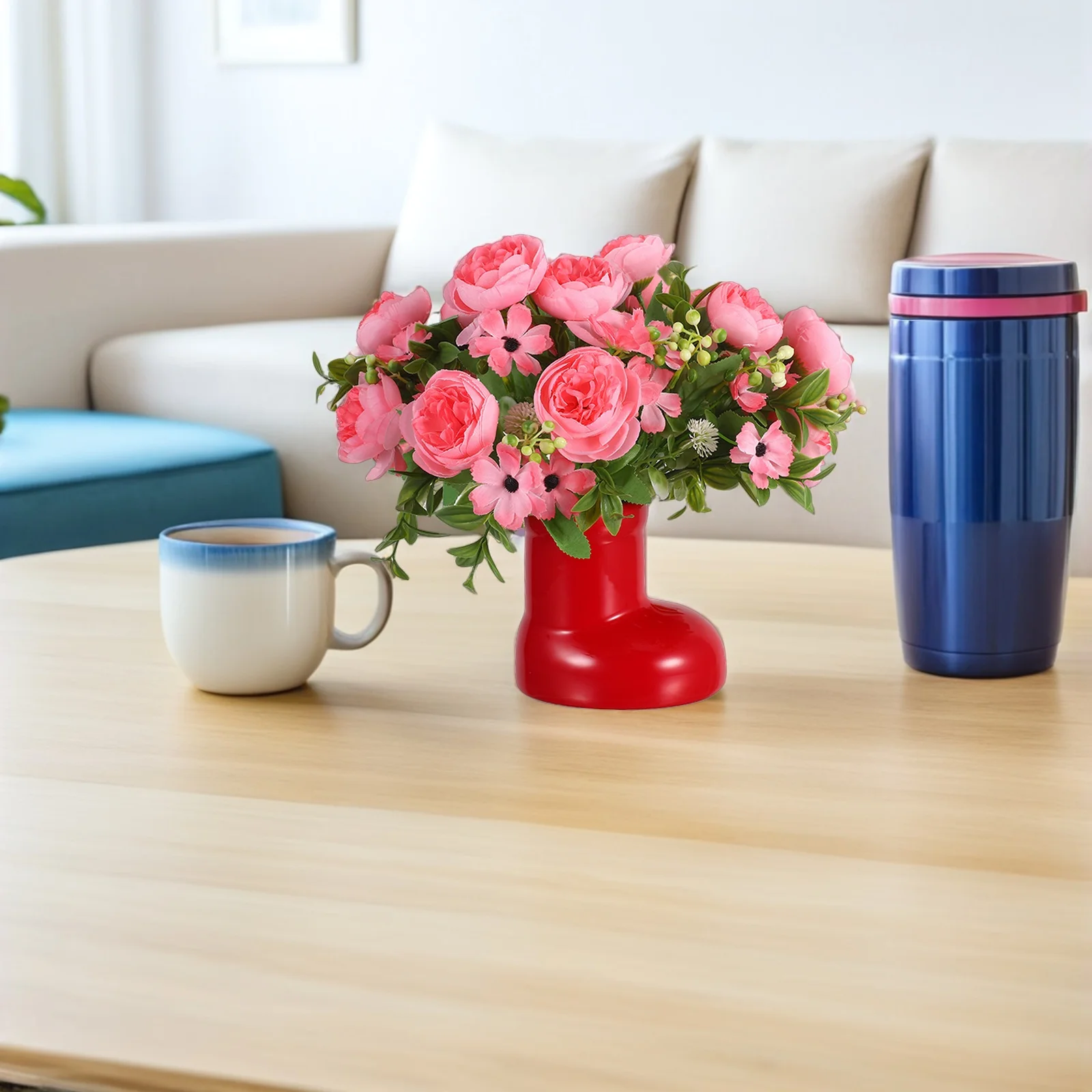 Ceramic Boot Vase Red Festive Flower Holder for Home Office Shelf Table Centerpiece Christmas Decor Living Room Modern
Ceramic Boot Vase Red Festive Flower Holder for Home Office Shelf Table Centerpiece Christmas Decor Living Room Modern