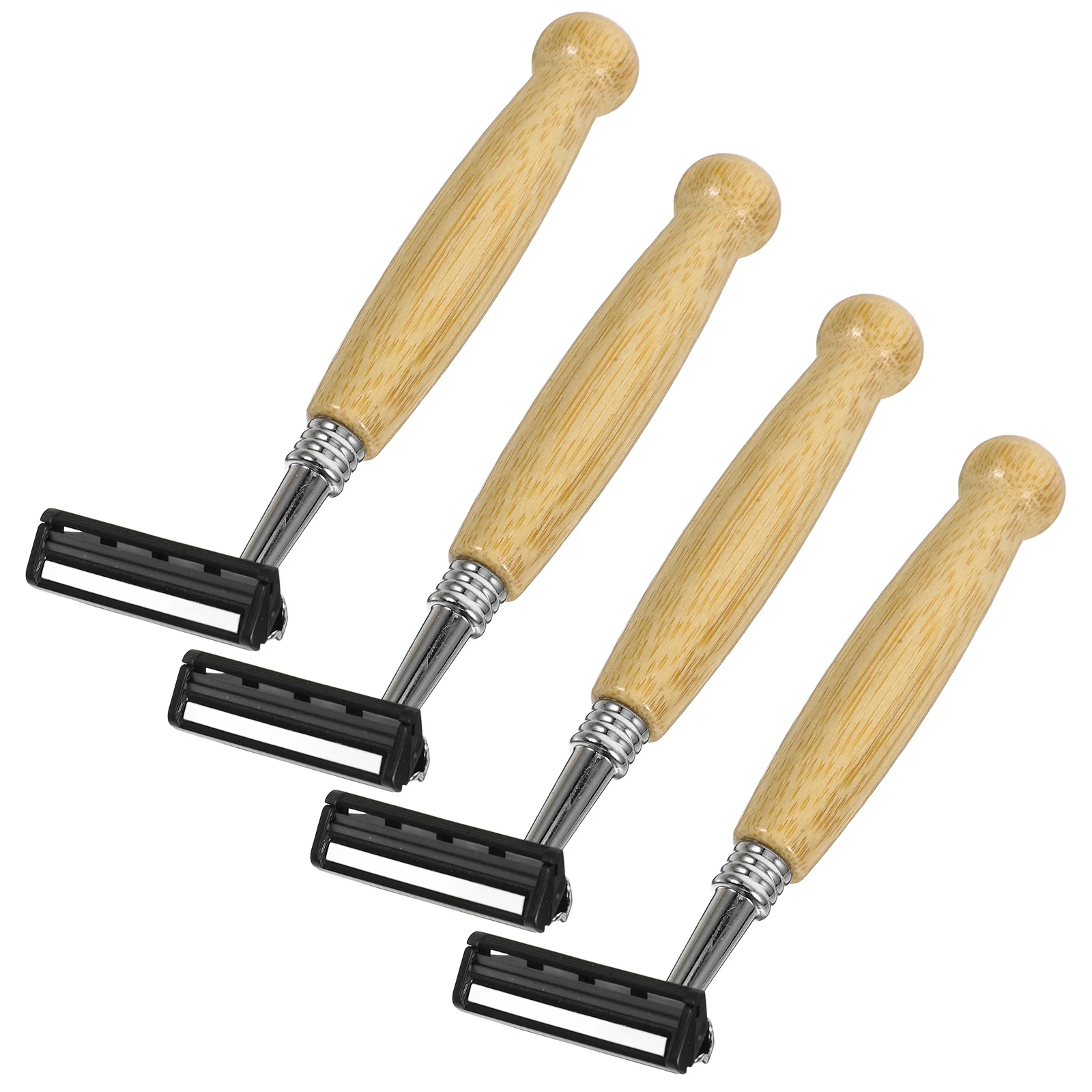 4 pcs Bamboo Handle Razor Manual Shaver Hair Clipper Beard Trimmer Stainless Steel Durable Smooth Shave Gift Classic Design Eco
4 pcs Bamboo Handle Razor Manual Shaver Hair Clipper Beard Trimmer Stainless Steel Durable Smooth Shave Gift Classic Design Eco