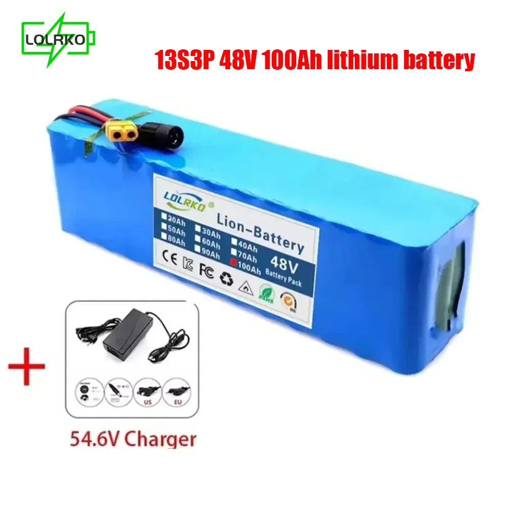 48V Motors Essential - 48V 20Ah 2000W 13S3P Lithium Ion Battery Pack with BMS+Charger Included
48V Motors Essential - 48V 20Ah 2000W 13S3P Lithium Ion Battery Pack with BMS+Charger Included