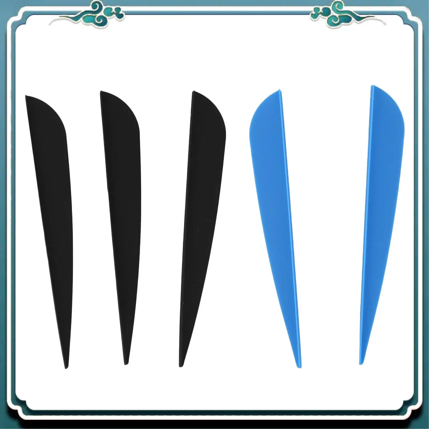 Reliable 100 Pcs Arrows Vanes 4 Inch Plastic Feather Fletching For DIY Archery Arrows - 50 Pcs Black & 50 Pcs Blue
Reliable 100 Pcs Arrows Vanes 4 Inch Plastic Feather Fletching For DIY Archery Arrows - 50 Pcs Black & 50 Pcs Blue