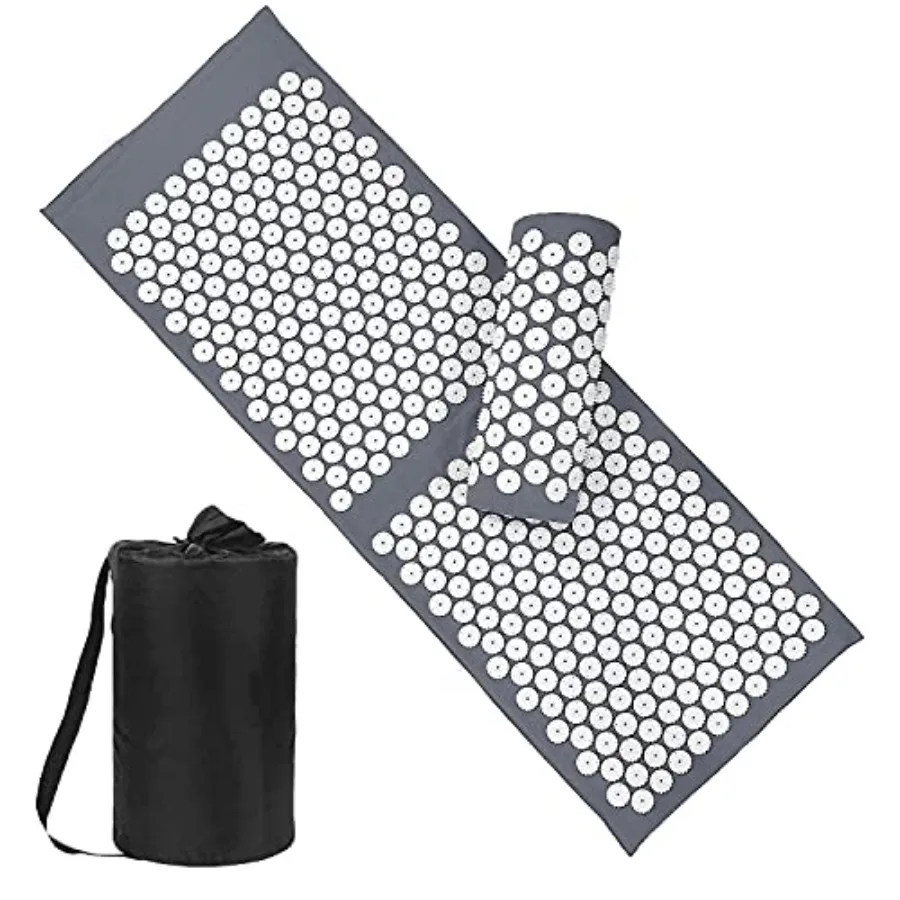 Acupressure Mat and Pillow Set with Bag - Extra Long Acupuncture Mat for Neck and Back Pain Relief- Naturally Relaxation Gift f
Acupressure Mat and Pillow Set with Bag - Extra Long Acupuncture Mat for Neck and Back Pain Relief- Naturally Relaxation Gift f