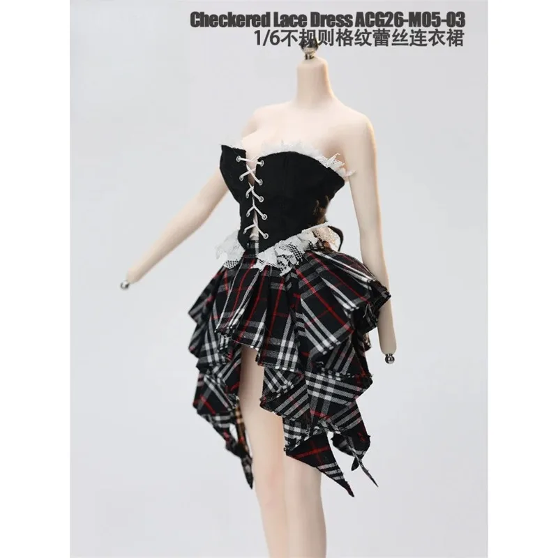 ACG26-M05-03 1/6 Scale Female Soldier Multi Color Irregular Checkered Lace Dress Clothes Model for 12" Toy Figures Body
ACG26-M05-03 1/6 Scale Female Soldier Multi Color Irregular Checkered Lace Dress Clothes Model for 12" Toy Figures Body