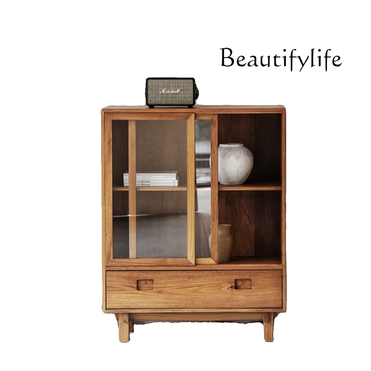 Nordic medieval solid wood wine cabinet household simple teak storage cabinet
Nordic medieval solid wood wine cabinet household simple teak storage cabinet