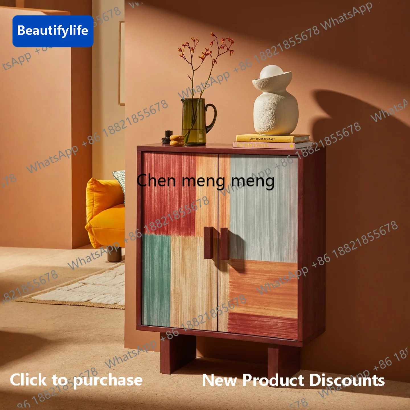 C139 Medieval style solid wood sideboard art color block storage living room storage entrance cabinet display cabinet
C139 Medieval style solid wood sideboard art color block storage living room storage entrance cabinet display cabinet