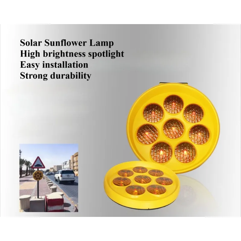 Sunflower Warning Light Night High Brightness Circular LED Roadblock Road Safety 8 Lights Solar Flashing
Sunflower Warning Light Night High Brightness Circular LED Roadblock Road Safety 8 Lights Solar Flashing