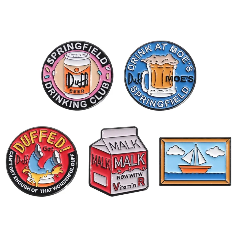 Drink At Moe’s Spring Field Club Enamel Pins Funny Creative Duff Beer Metal Brooch Decorative Clothes Lapel Badge Jewelry Gifts
Drink At Moe’s Spring Field Club Enamel Pins Funny Creative Duff Beer Metal Brooch Decorative Clothes Lapel Badge Jewelry Gifts