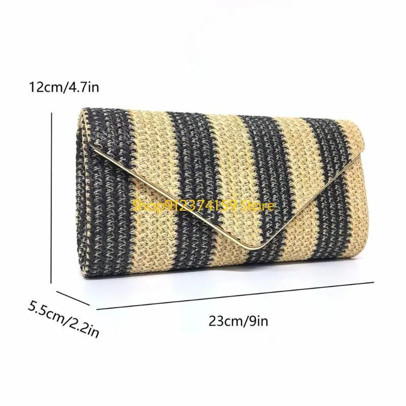 G5AE Handwoven Beach Bag for Women Striped Crossbody Bag Straw Purse Vacation Handbag 
G5AE Handwoven Beach Bag for Women Striped Crossbody Bag Straw Purse Vacation Handbag