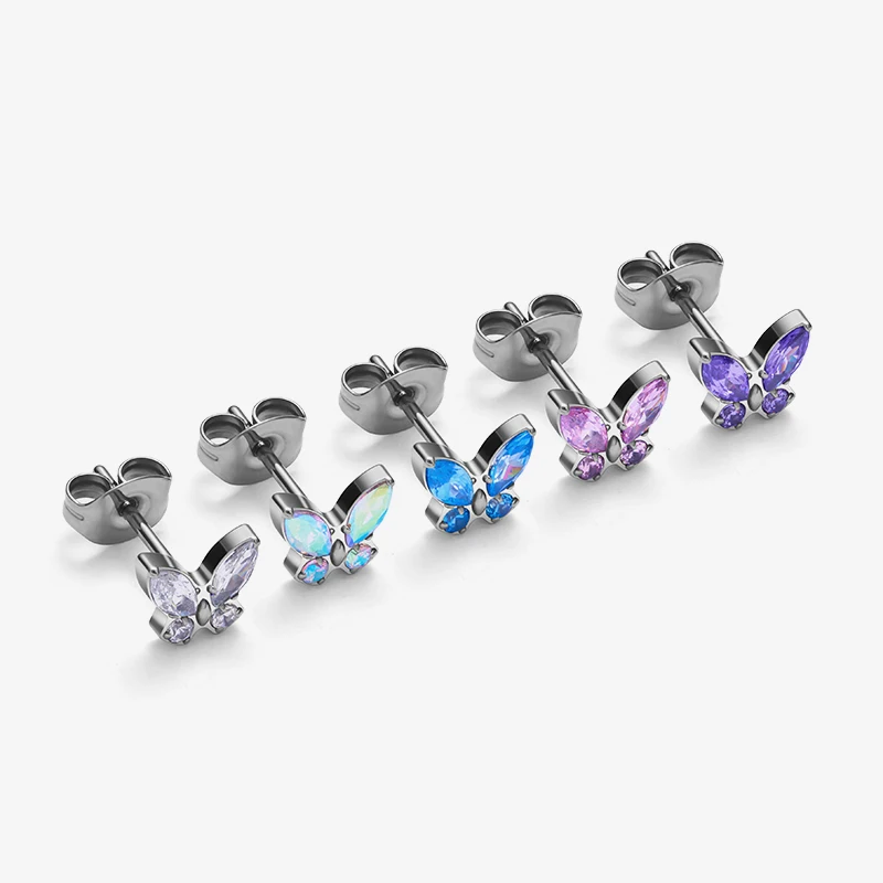 2PCS Titanium G23 Butterfly Ear Stud Inset Horse Eye ZC Sweet Romantic Female Bow Buckle Ear Needle Adjustment Piercing Jewelry
2PCS Titanium G23 Butterfly Ear Stud Inset Horse Eye ZC Sweet Romantic Female Bow Buckle Ear Needle Adjustment Piercing Jewelry